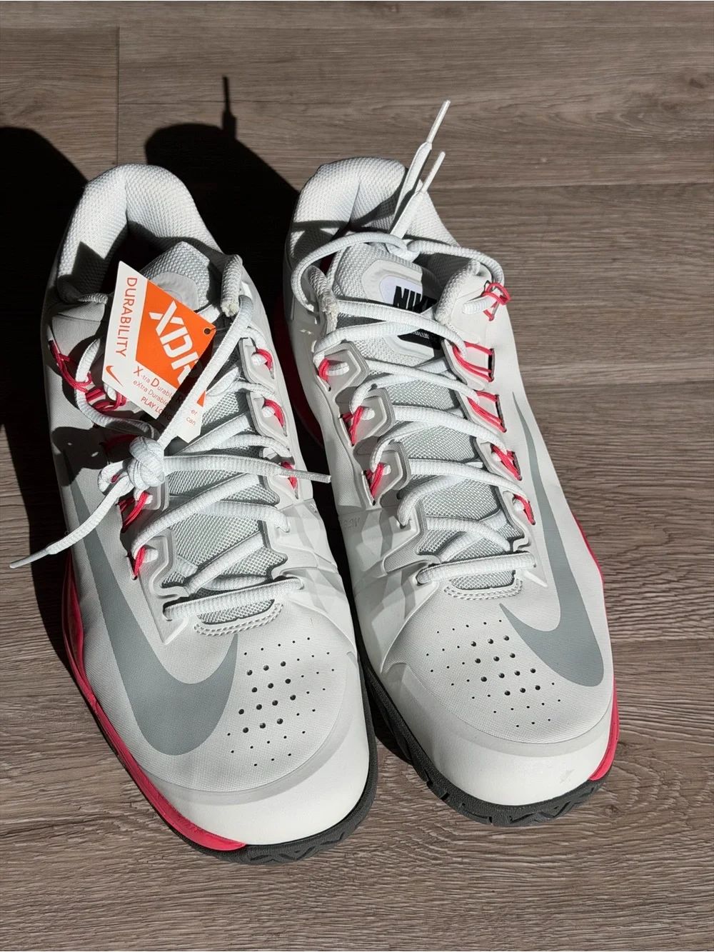 Nike Lunar Ballistec White and Red Shoes